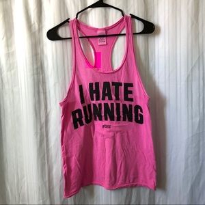 Victoria’s Secret PINK “I hate running” Tank Top